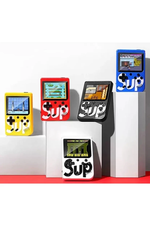 Sup Taşınabilir 400 Oyunlu Mini Atari 2 Kişilik Oyun Konsolu Retro Klasik Oyun Makinesi - 5