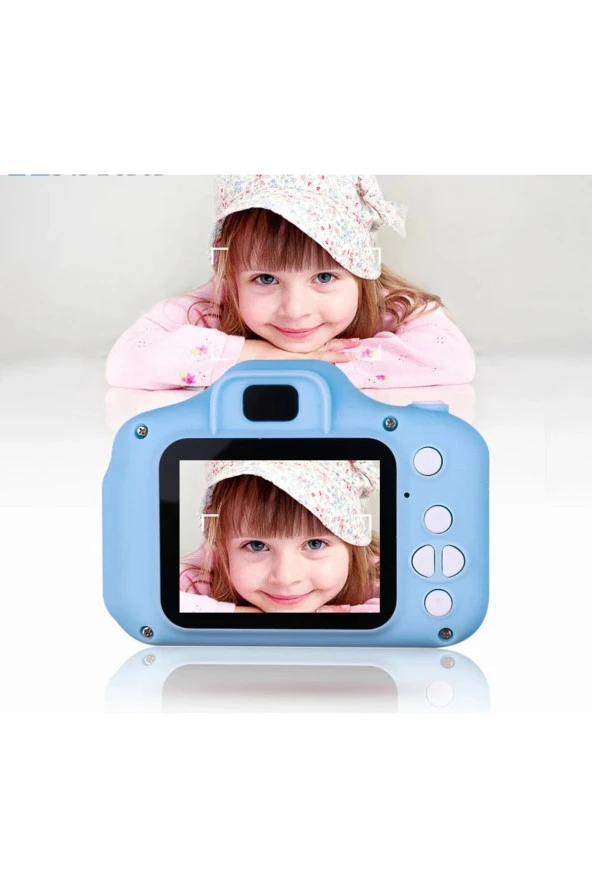 Mini 1080p Hd Kamera Çocuklar Için Dijital Fotoğraf Makinesi 5 Adet Oyunlu 16 GB SD Kart Hediyeli