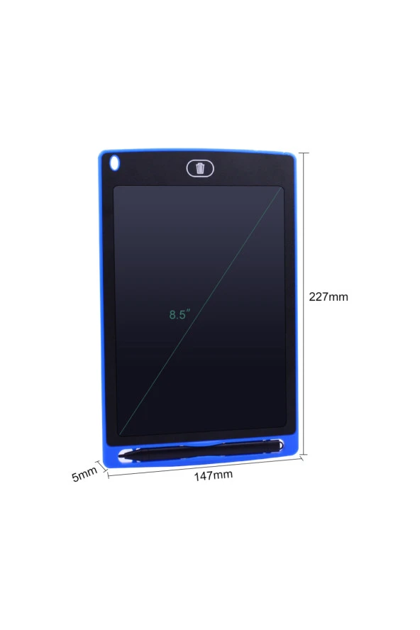 Yeni Nesil Dijital Çocuk Yazı Çizim Resim Bas Sil Yazı Tahtası Çocuk Çizim Tableti Lcd 8.5 Inc - 3