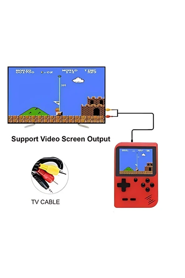 Sup Taşınabilir 400 Oyunlu Mini Atari 2 Kişilik Oyun Konsolu Retro Klasik Oyun Makinesi - 3