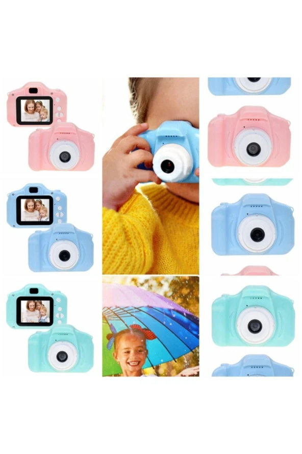 Mini Eğitici Çocuk Dijital Fotoğraf Makinesi 5 Adet Oyun+video+fotoğraf Çekimi 4GB SD KART HEDİYELİ - 5