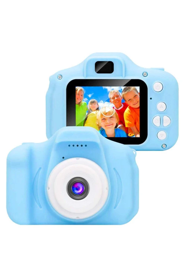 Mini 1080p Hd Kamera Çocuklar Için Dijital Fotoğraf Makinesi 5 Adet Oyunlu 16 GB SD Kart Hediyeli - 2