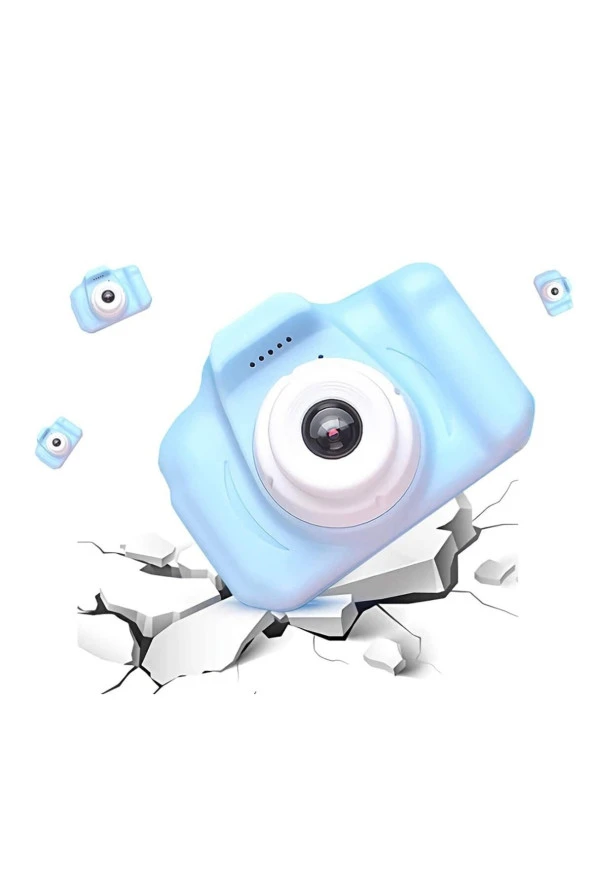 Mini 1080p Hd Kamera Çocuklar Için Dijital Fotoğraf Makinesi 5 Adet Oyunlu 16 GB SD Kart Hediyeli - 3