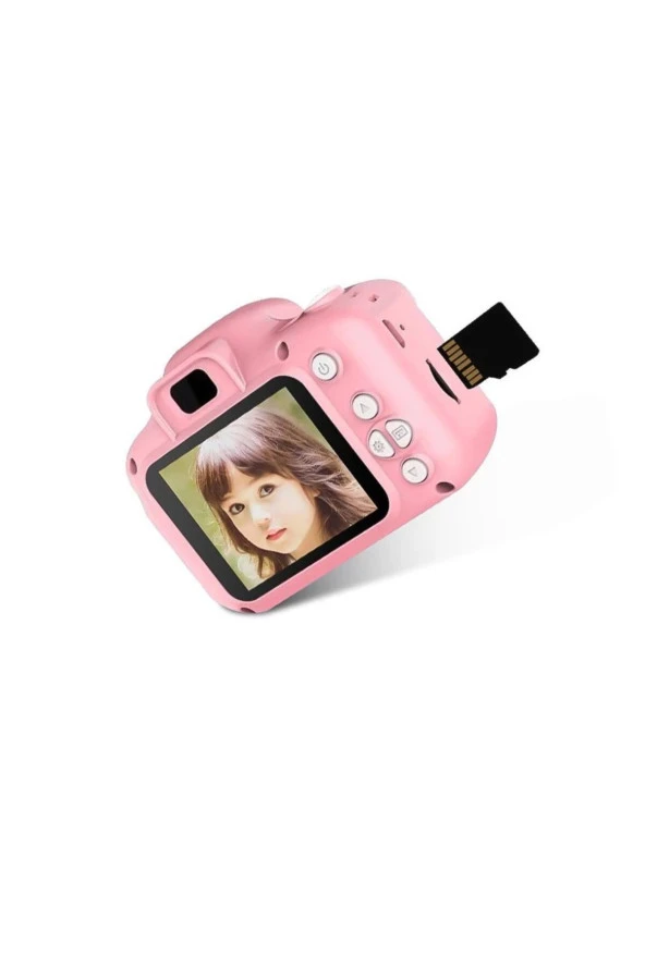 Mini 1080p Hd Kamera Çocuklar Için Dijital Fotoğraf Makinesi 5 Adet Oyunlu 4 GB SD Kart Hediyeli - 3