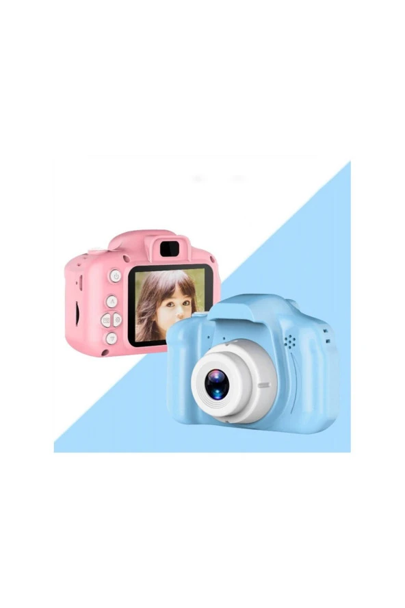 Mini 1080p Hd Kamera Çocuklar Için Dijital Fotoğraf Makinesi 5 Adet Oyunlu 8g SD Kart Hediyeli - 2