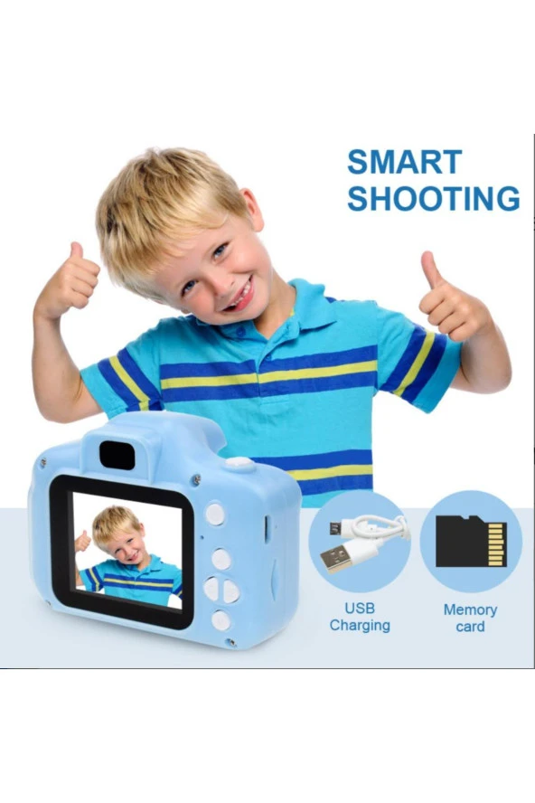 Mini Eğitici Çocuk Dijital Fotoğraf Makinesi 5 Adet Oyun+video+fotoğraf Çekimi 8GB SD KART HEDİYELİ - 5