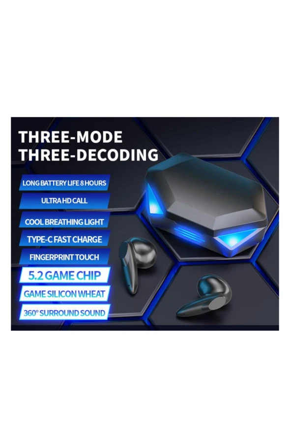 YENİ NESİL G20 Kablosuz TWS Müzik Ve Oyuncu Kulaklığı Bluetooth Kulak İçi Kulaklık - 4