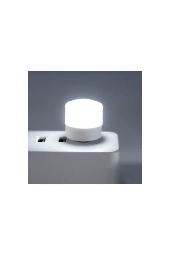 Mini USB Kamp ve Gece Lambası Yuvarlak LED Lamba 4 Adet Uyumlu - 4