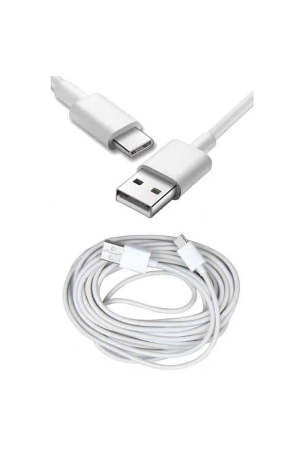 3 Metre Micro Typ-c Ligtning USB Şarj Kablosu. Tüm Android Ve İOS Cihazlara Uyumlu Şarj Kablosu - 3