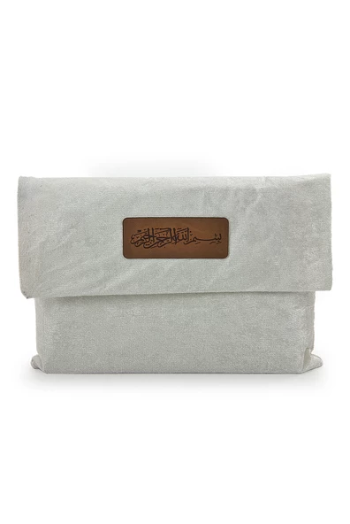 Orta Boy Kuranı Kerim Taşıma Çantası Beyaz - Resim 4