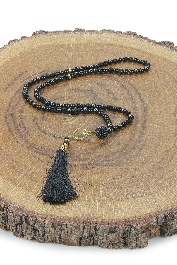 Almanca Mealli Medine Hatlı Kuranı Kerim ve Seccade Seti Siyah - Resim 7