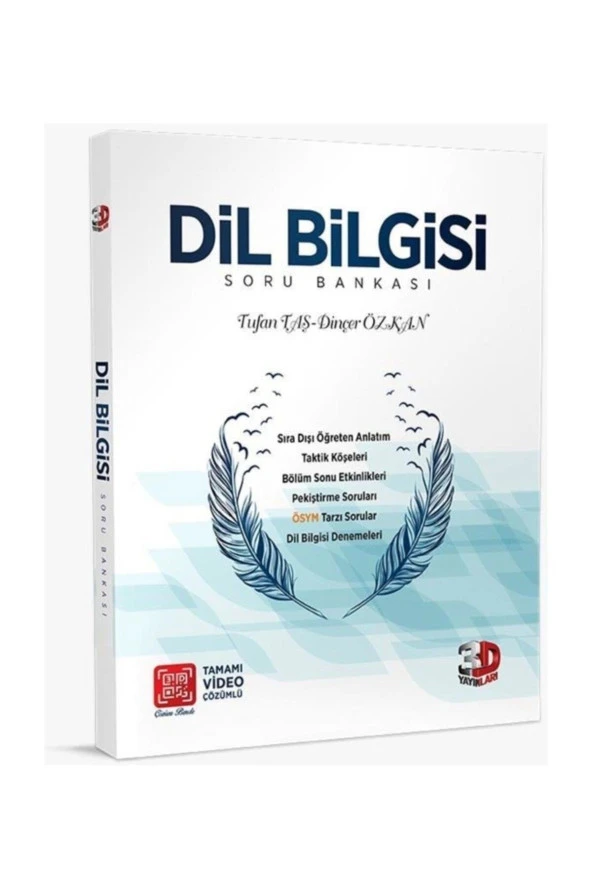 3D Yayınları Dil Bilgisi Tamamı Video Çözümlü Soru Bankası