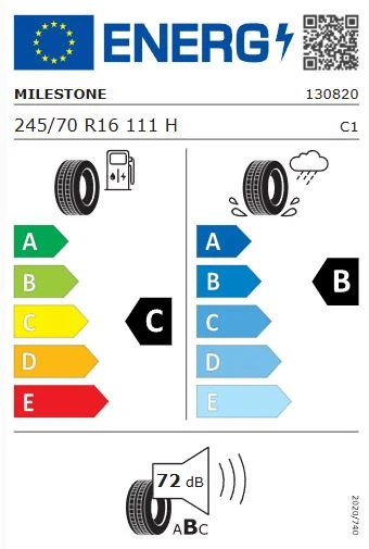 Milestone SuvMile H/T 245/70 R16 111T Reinf. Yaz Lastiği - 2025 - 2