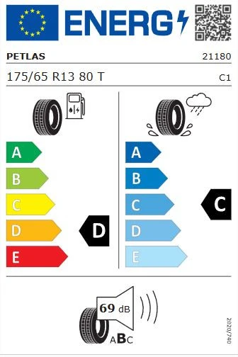 Petlas Elegant PT311 175/65 R13 80T Yaz Lastiği - 2024 - Resim 2