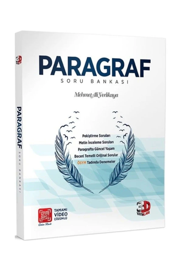 3D Yayınları Paragraf Tamamı Video Çözümlü Soru Bankası