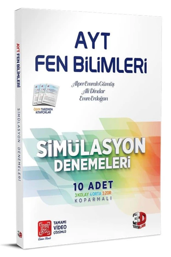 AYT 3D Fen Bilimleri Tamamı Video Çözümlü Simülasyon Denemeler