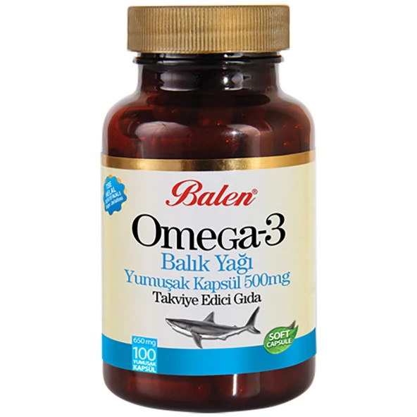 Balen Omega 3 Balık Yağı 650 Mg 100 Yumuşak Kapsül ürün görseli 1