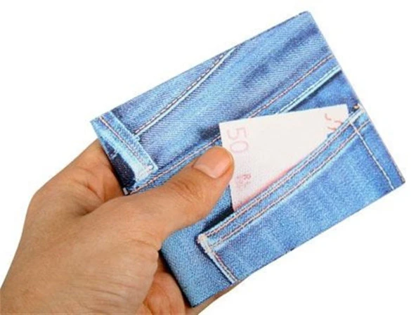 Özel Tasarım Mini Cüzdan Blue Jeans
