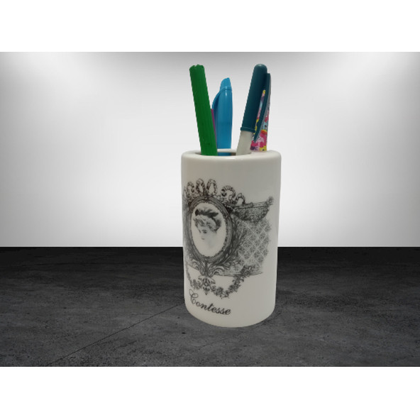 KALEMLİK KRALİÇE MODEL SERAMİK OFİS GERECİ 7X7X11CM - 2