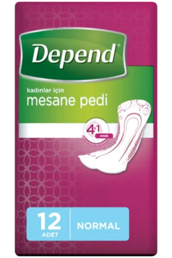 Depend Kadın Mesane Pedi Normal 12 li 8 Adet - 4