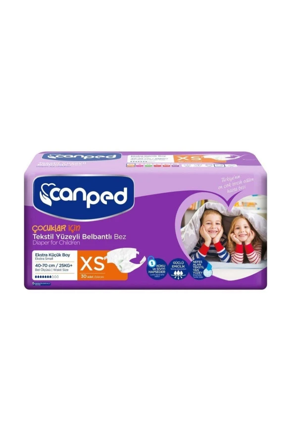 Canped Belbantlı Hasta Bezi Extra Küçük 30'lu