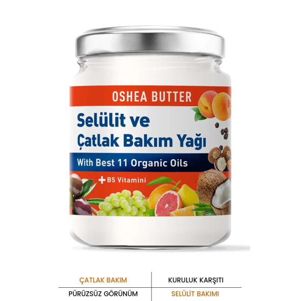 PROCSIN Oshea Butter Selülit ve Çatlak Karşıtı Sıkılaştırıcı Bakım Yağı 190 ML