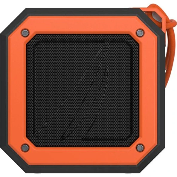 NAUTİCA S100 DUAL SUYA DAYANIKLI TAŞINABİLİR KABLOSUZ BLUETOOTH OUTDOOR HOPARLÖR SPEAKER SİYAH TURUNCU