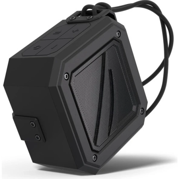 NAUTİCA S100 DUAL SUYA DAYANIKLI TAŞINABİLİR KABLOSUZ BLUETOOTH OUTDOOR HOPARLÖR SPEAKER SİYAH - 2
