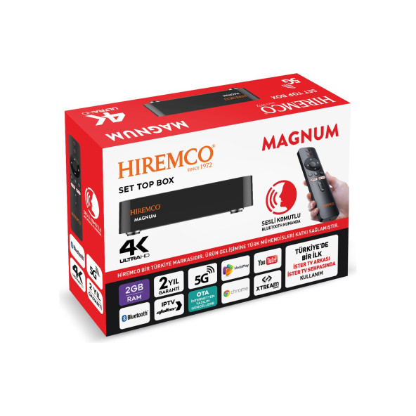Hiremco Magnum 2gb Ram / 8 GB Dahili Hafıza Android TV Box