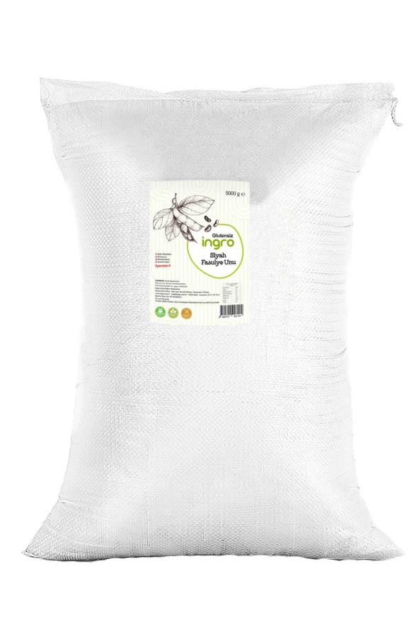 İngro Glutensiz Siyah Fasulye Unu 5000 g - 1