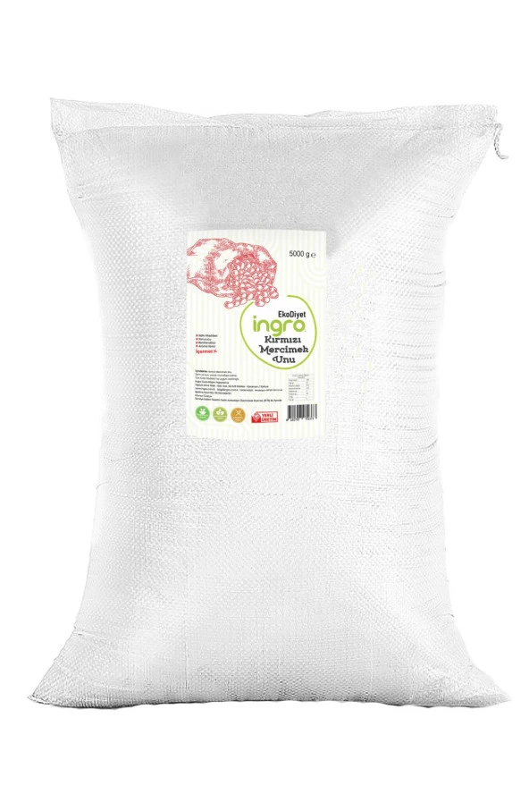 İngro Ekodiyet Kırmızı Mercimek Unu 5000 g
