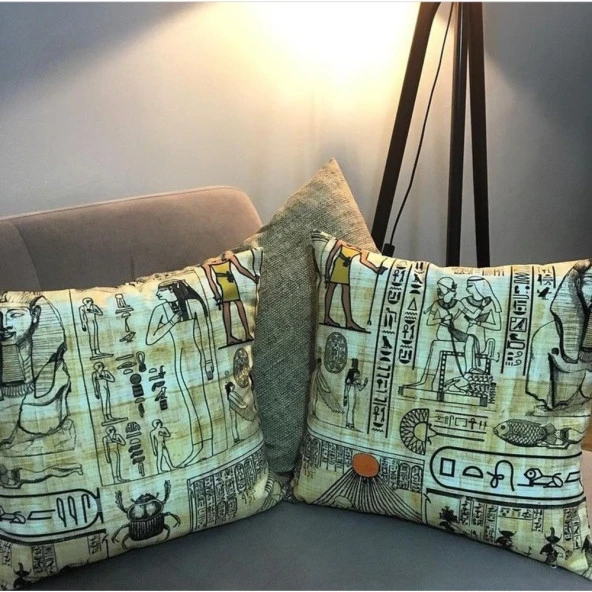 K-0137-ETNİK MISIR DESEN KIRLENT - 2