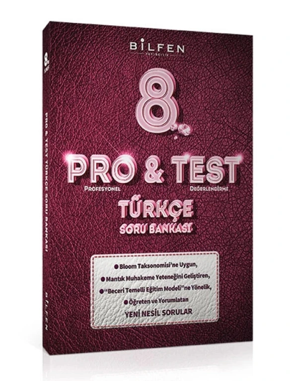 BİLFEN PRO&TEST 8. Sınıf Türkçe - Matematik ve Fen Bilimleri Soru Bankası (3 Kitap) - Resim 2
