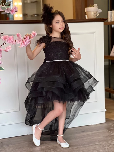 Uğur Böceği Çocuk Kat Kat Abiye Kostüm 3'lü Set - 7