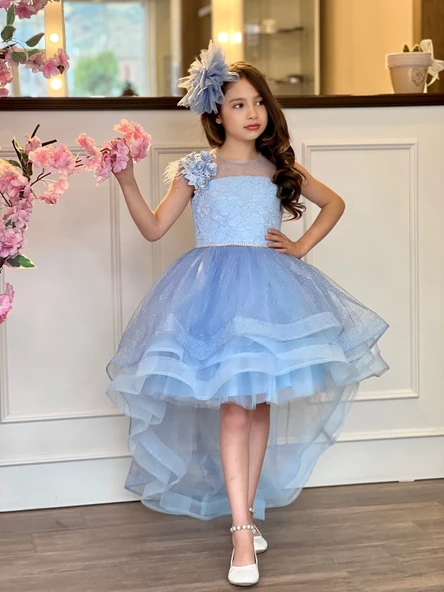 Uğur Böceği Çocuk Kat Kat Abiye Kostüm 3'lü Set - 5