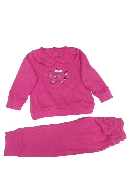 Nazar Baby 23621 Kelebek Baskılı Kız  Takım - 2