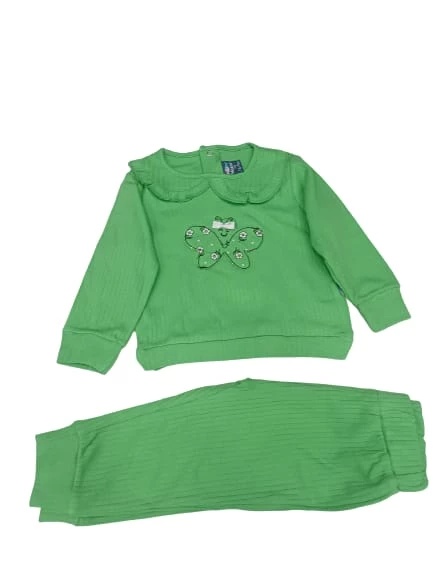 Nazar Baby 23621 Kelebek Baskılı Kız  Takım - 10