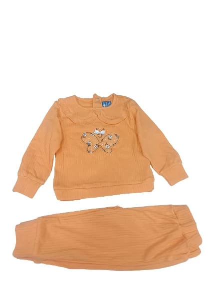 Nazar Baby 23621 Kelebek Baskılı Kız  Takım - 5