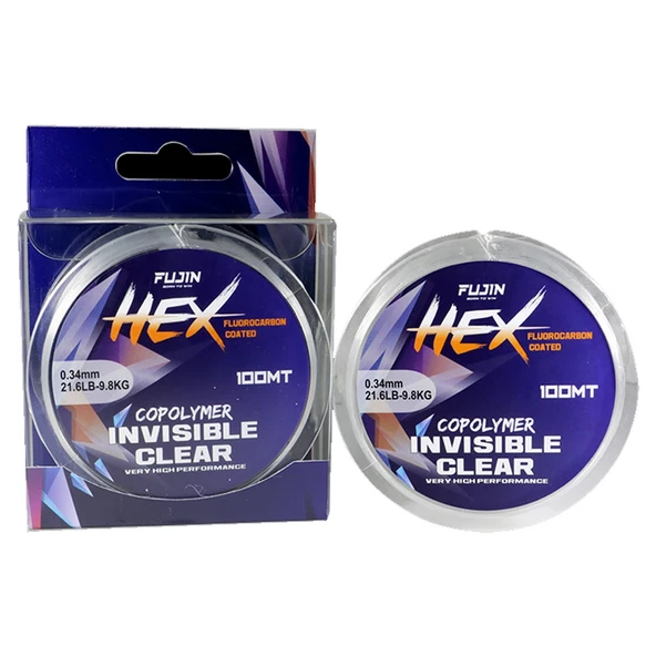 Fujin Hex SHT Ultra FC Kaplama 100m Fluorocarbon Misina