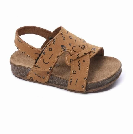 Sanbe 510 V 2002 21-25 Numara Çocuk Deri Sandalet - 4