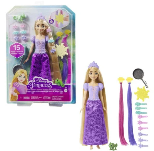 Fisher Price HLW18 Disney Prenses Renk Değiştiren Sihirli Saçlı Rapunzel