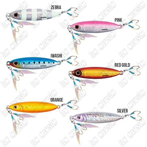 Shimano Ocea Stinger Butterfly Flat Light 6,6cm 40gr Jig Yem - Resim 2