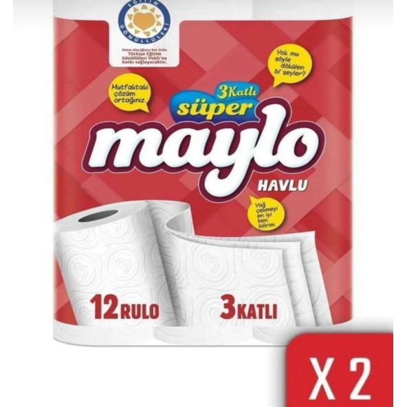 MAYLO RULO HAVLU 12X2 3 KATLI