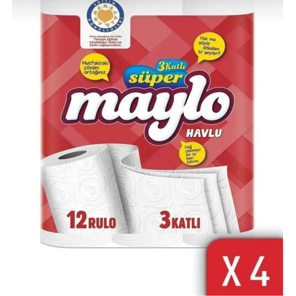 MAYLO RULO HAVLU 3 KATLI 12X4