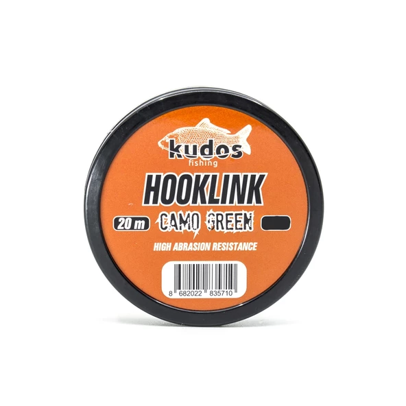 Kudos Hooklink Camo Green 20m Leader ürün görseli 1