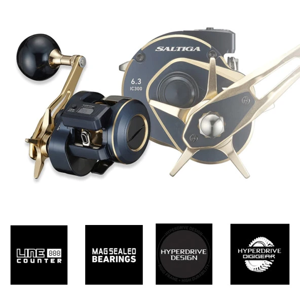 Daiwa Saltiga 21 IC 300 Sağ El Jig Çıkrık - 2