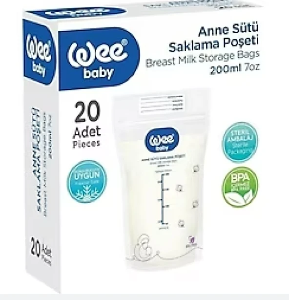 Wee 558 Süt Saklama Poşeti 20li