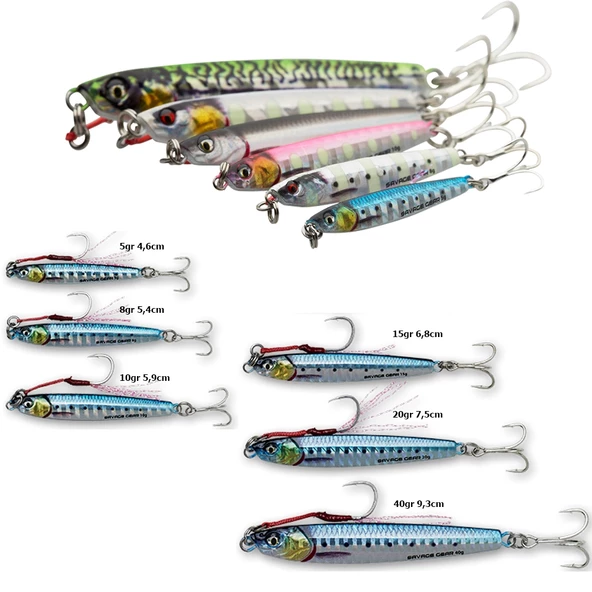Savage Gear 3D Jig Minnow 7,5cm 20gr Jig Yem