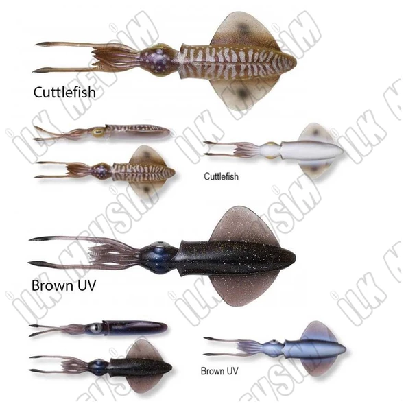 Savage gear 3D Swim Squid 9,5cm 5gr 4 Adet Silikon Yem - Resim 4