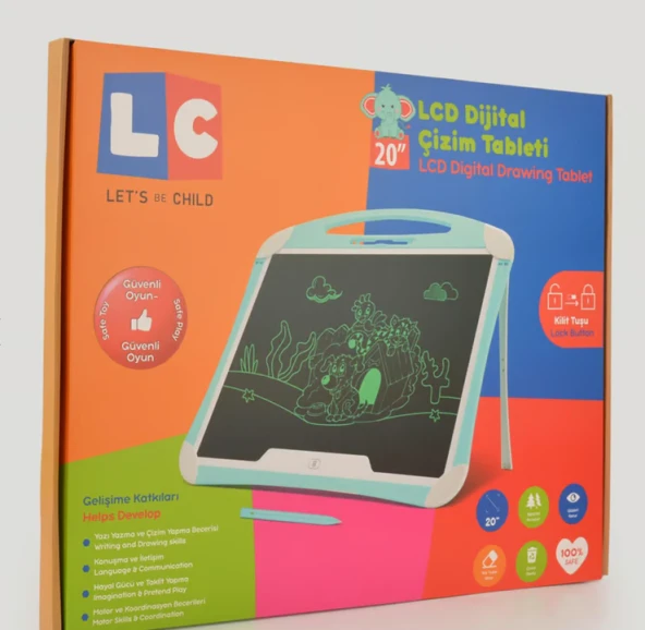 LC Dijital Çizim Tableti 20 İnç Yazı Tahtası Tablet 30958